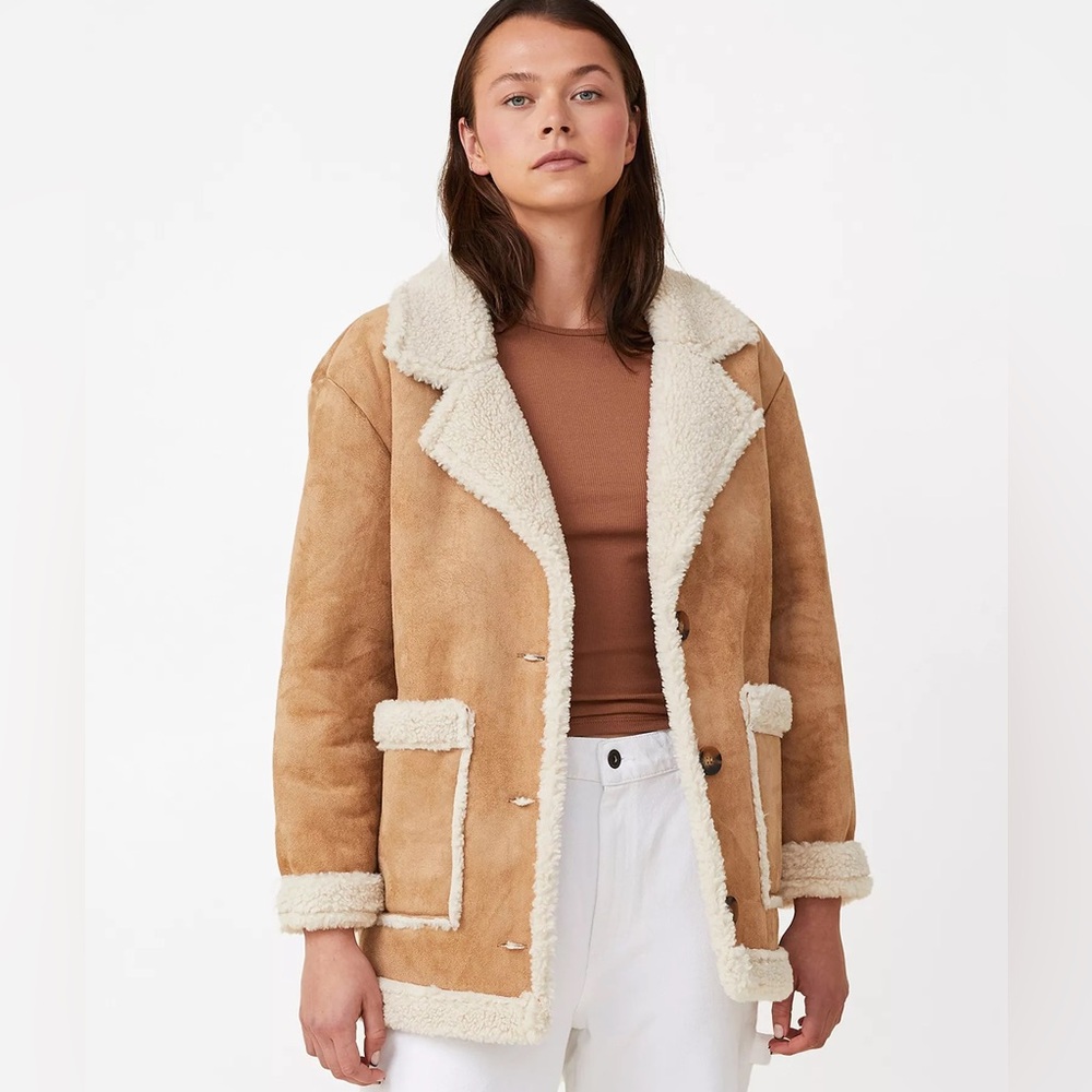 NWOT - COTTONON - The Aviator Shearling Jacket
